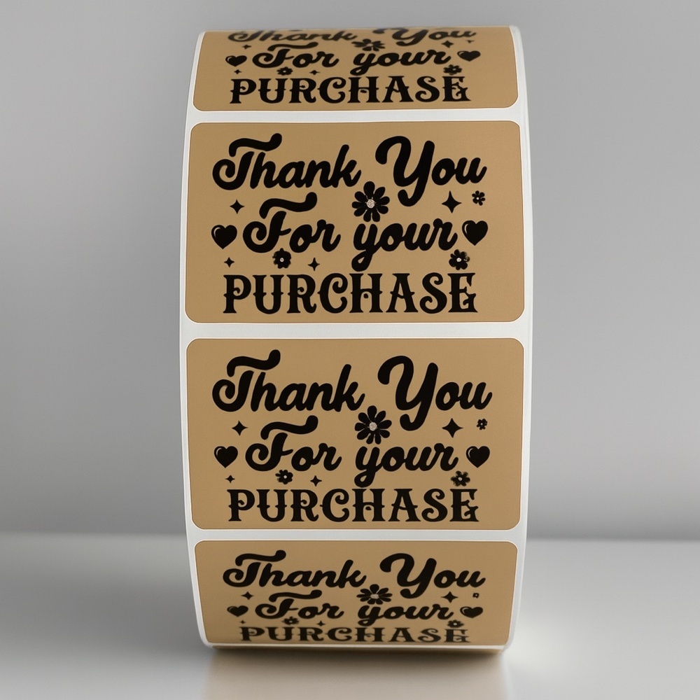 Thank You For Your Purchase Stickers – Labels for Packaging, Boutique